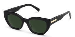 Zia Black Cat-Eye Sunglasses2