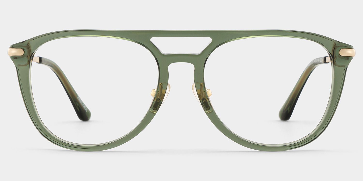 Isabelle Green Aviator Glasses | Nostalgic Campus Tone0