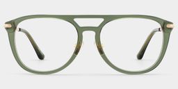 Isabelle Green Aviator Glasses0