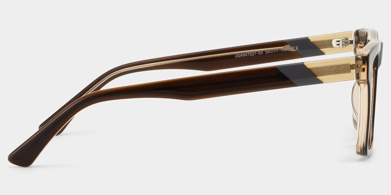 Henry Rectangle Brown Glasses3