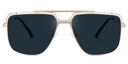 Arellano Aviator Gold Sunglasses0