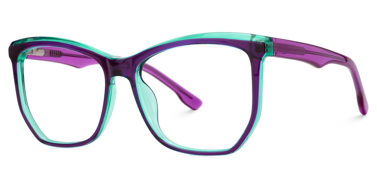 Geometric Libby Purple Glasses deals -Zeelool Glasses1