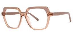 Norah Geometric Beige Glasses1