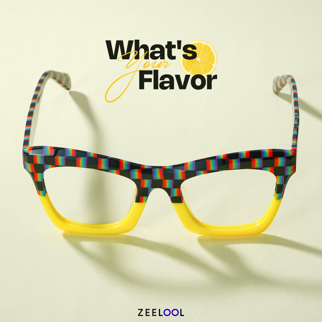 New Arrival Checkered and Yellow Color for Benitez Glasses | ZEELOOL Canada4