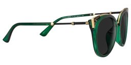 Dalton Cat Eye Dark Green Sunglasses3