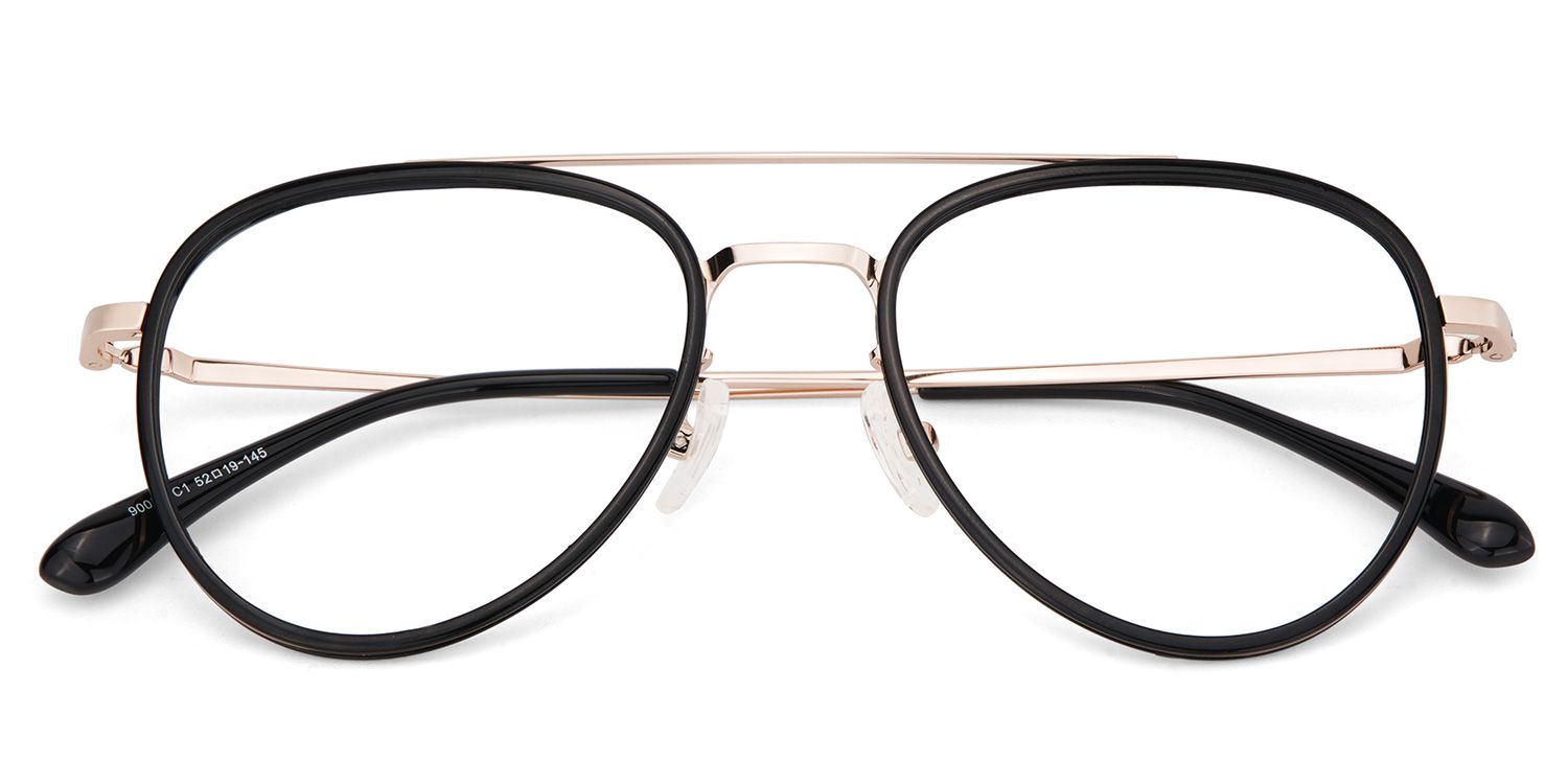 Serrano Avaitor Black Glasses | ZEELOOL Canada1