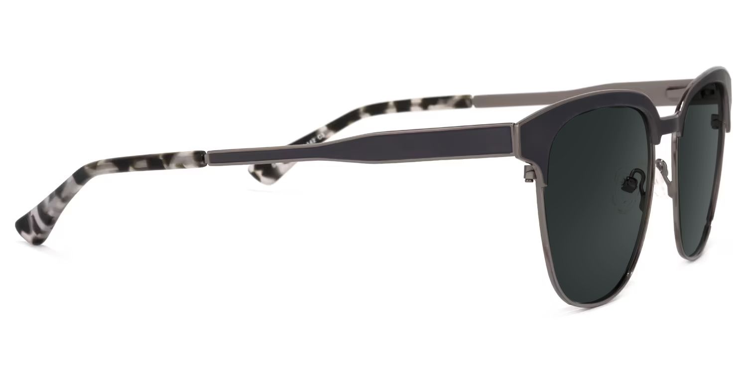 Wren Dark-Gray Browline Sunglasses to Frame Your Face | ZEELOOL CA2