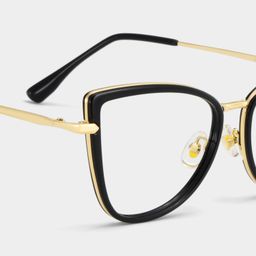 Sloane Cat-Eye Black Glasses4