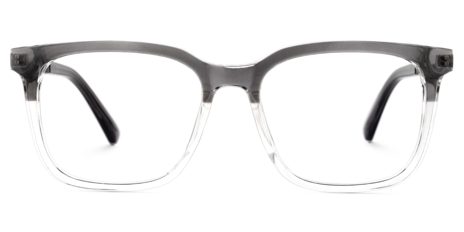 S Riggins Riggins Square Gray-Clear Glasses