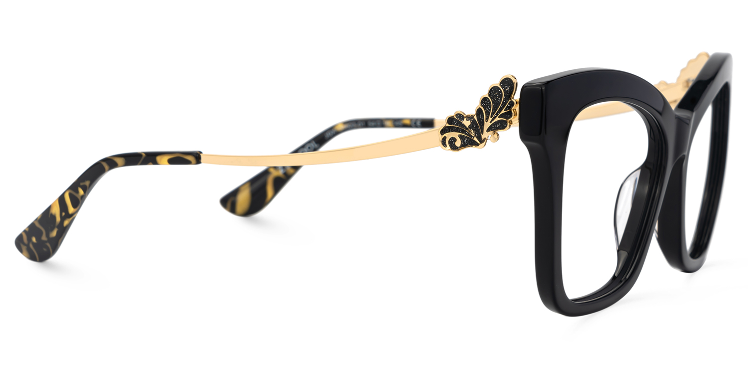 Elida Butterfly Black Glasses2