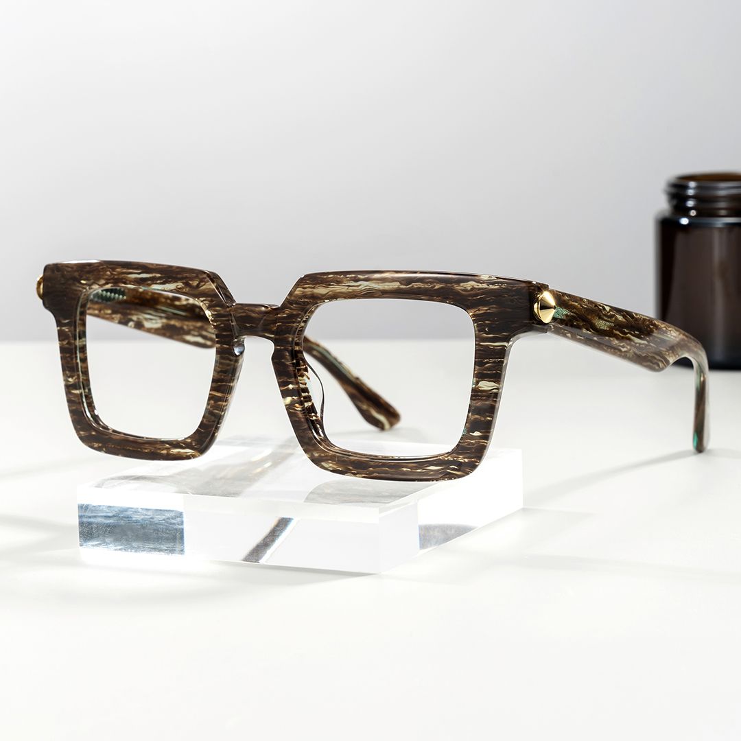 Ruthann Eco Acetate Brown Glasses For Men | ZEELOOL Canada0