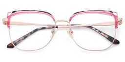 Samson Square Pink Tortoise Glasses2