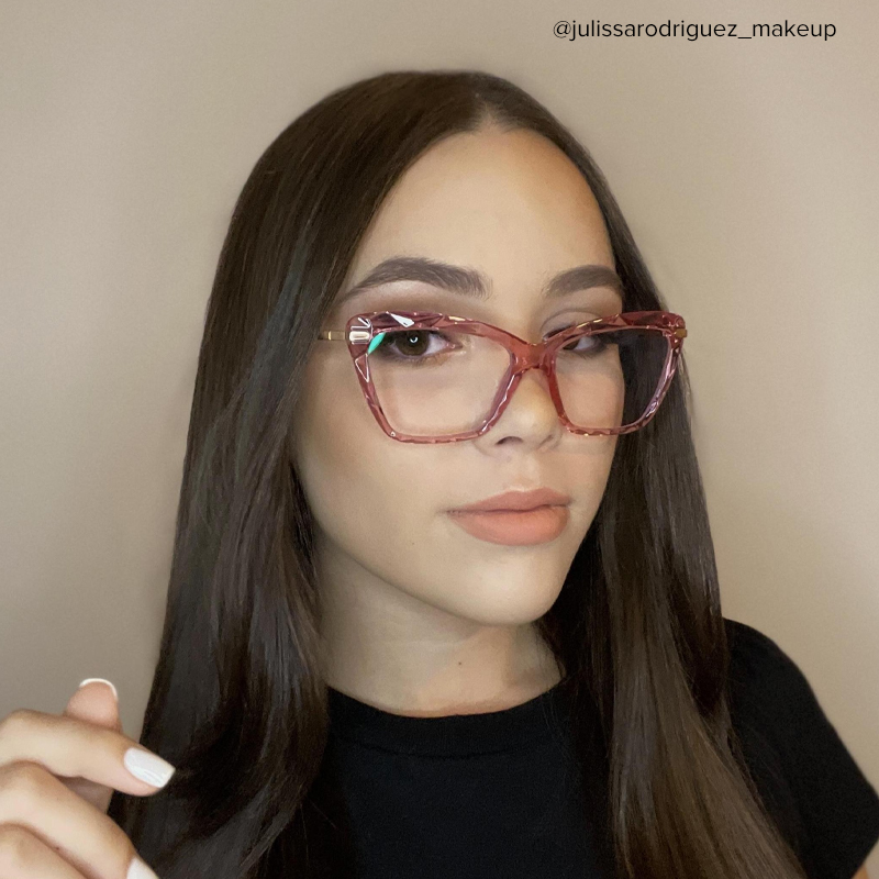 Juliet Pink Cat-eye Frame Glasses for Women | ZEELOOL Canada12