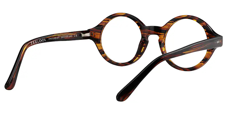 Giggs Round Eyeglasses with Tortoise Narrow Frame5