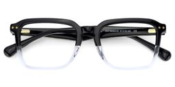 Vickerie Rectangle Black Clear Glasses2