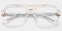Croswell Aviator Clear Glasses1
