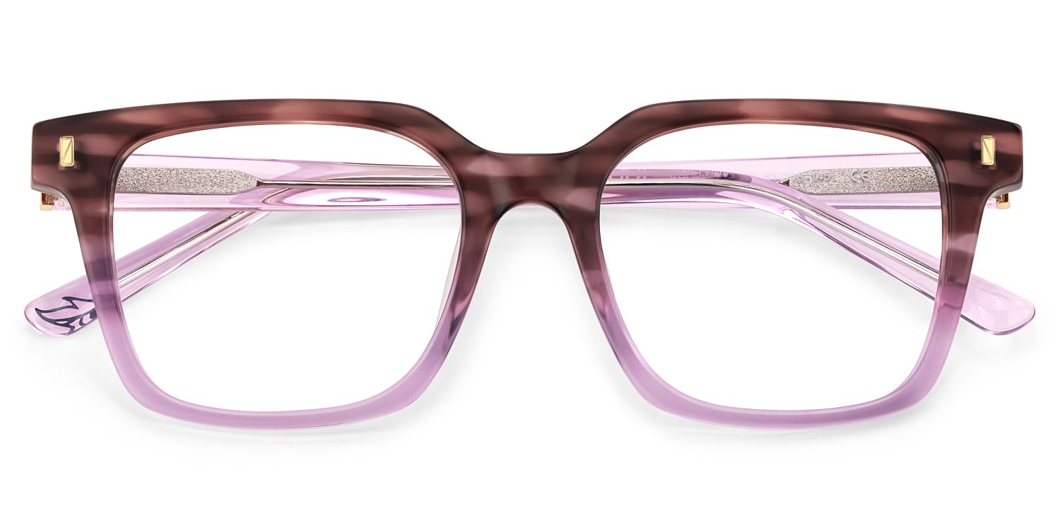 Pagel Purple Thin Frame Eyeglasses | ZEELOOL Canada2