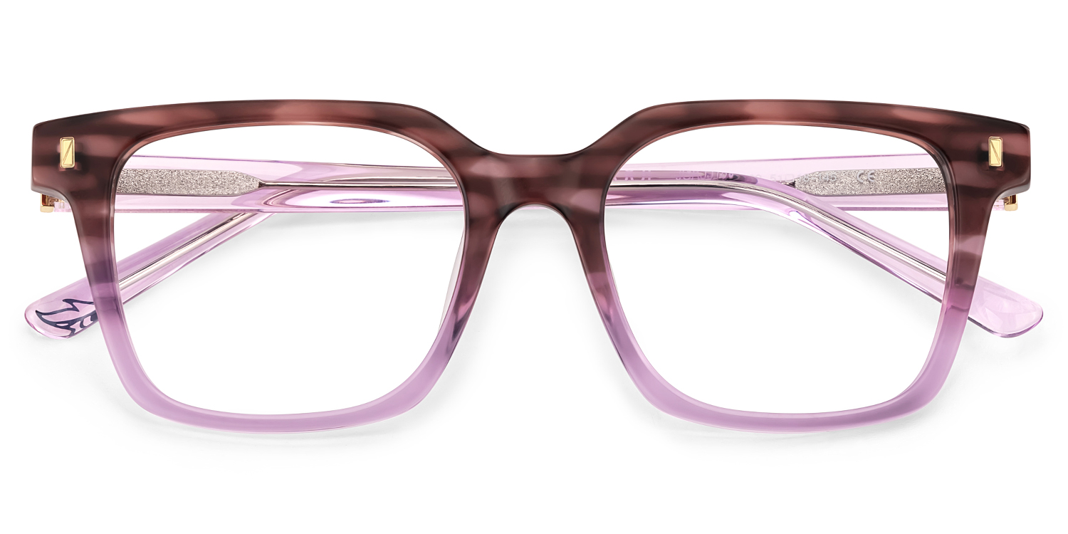 Pagel Purple Thin Frame Eyeglasses | ZEELOOL Canada2