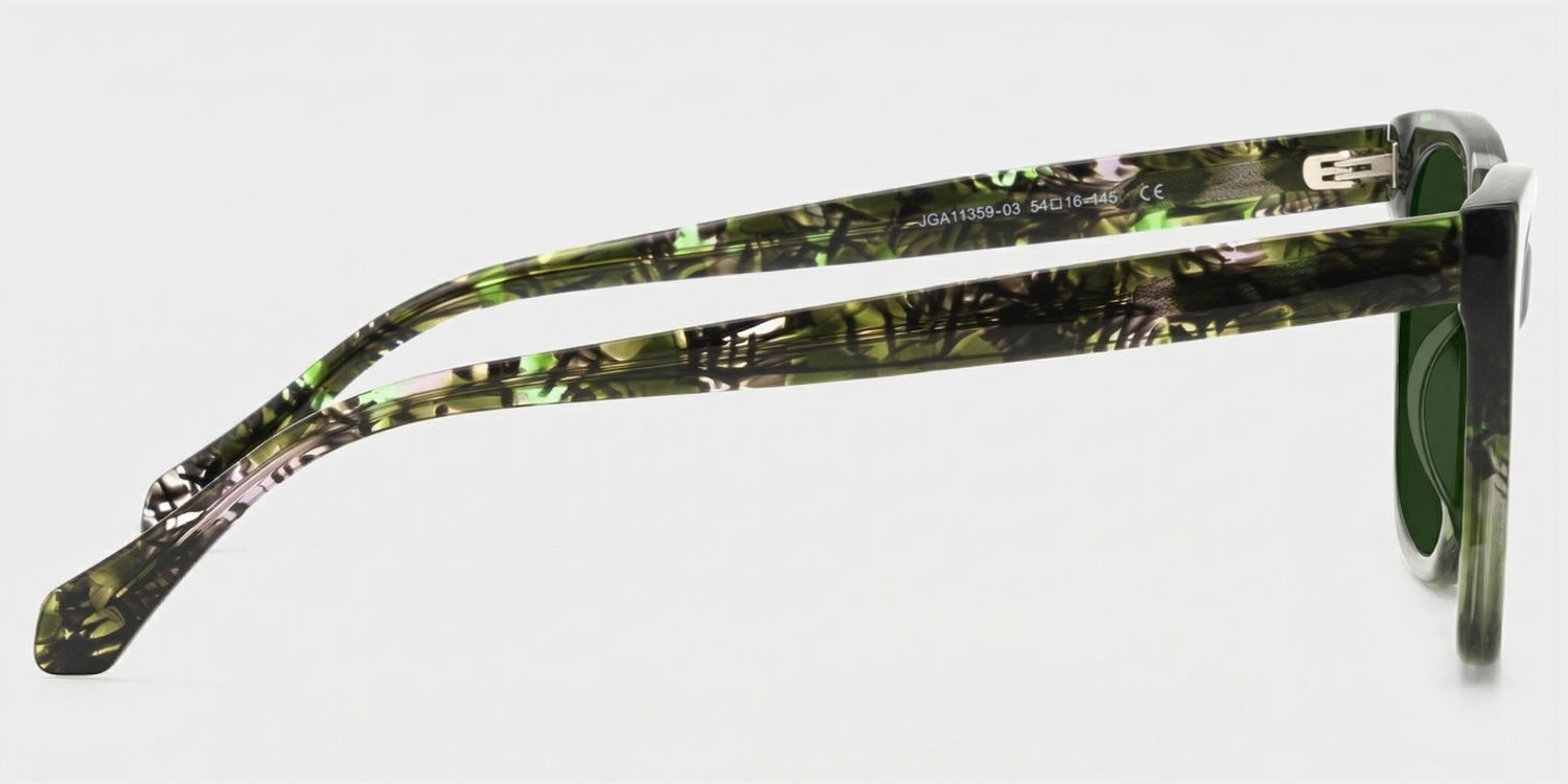 Maple Butterfly Sunglasses with Acetate Green Frames | ZEELOOL CA2