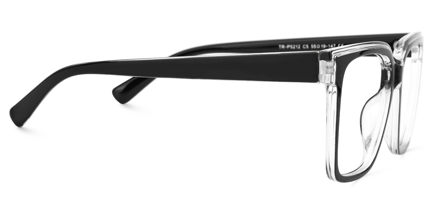 Renea Square Black Glasses2