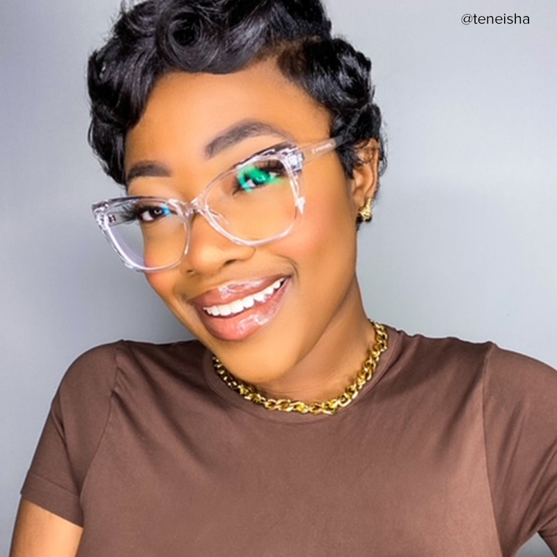 Farris Crystal Classy Cat eye Frame Glasses | ZEELOOL Canada6