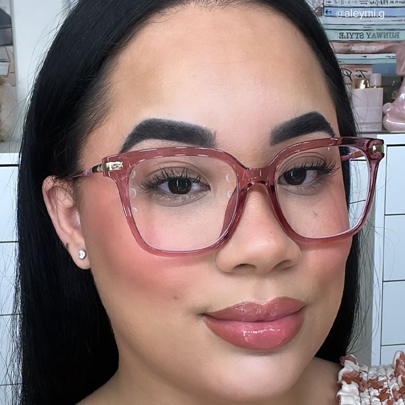 Jacqui Square Pink Glasses7