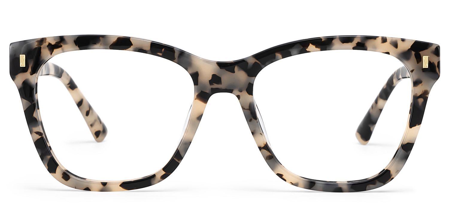 Square Tortoise Eyeglasses- Mae Acetate Frame Glasses0