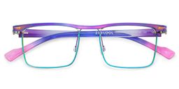 Violet Browline Iridescent Glasses2