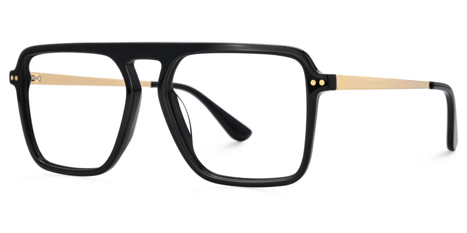 Briannie Black Aviator Prescription Glasses Online | ZEELOOL Canada1