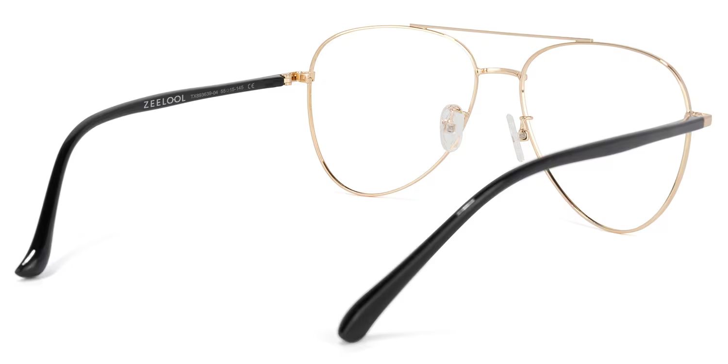 Paige Aviator Gold Glasses | ZEELOOL Canada4