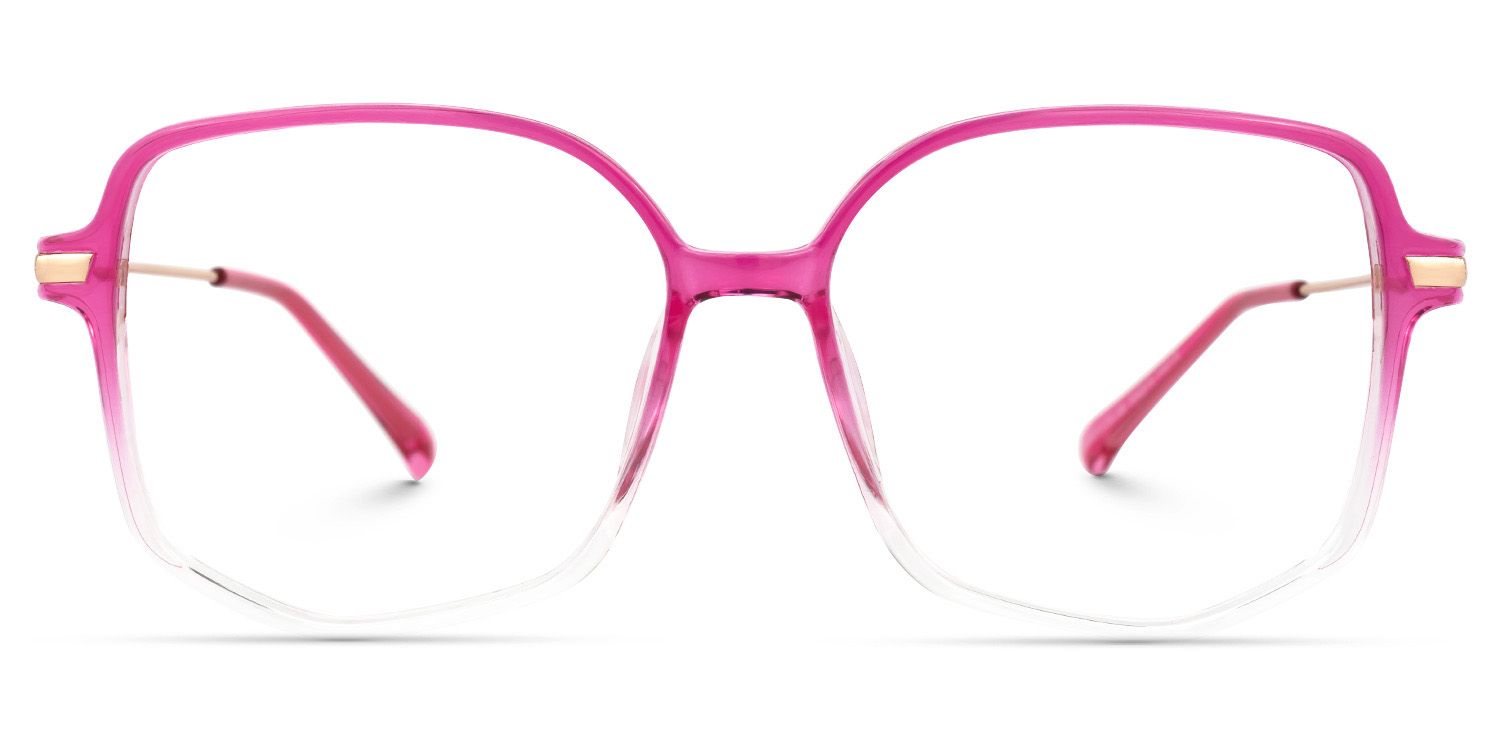 Payton Square Geometric Ombre Frame Glasses | ZEELOOL Canada0