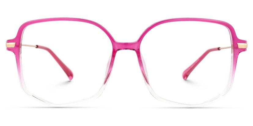 Payton Geometric Bright-Pink Glasses
