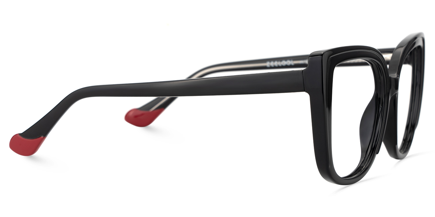 Fenn Cateye Black Glasses3