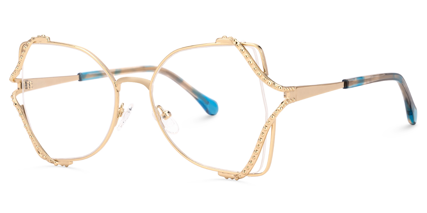 ZEELOOL Mcconico Butterfly Gold Glasses