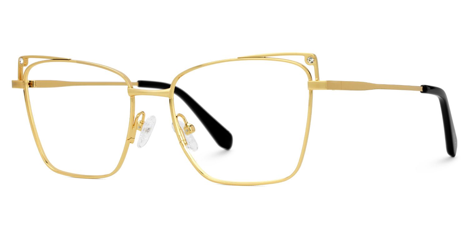 Rectangle Blue Light Blocking Glasses Metal Frame | ZEELOOL Canada1