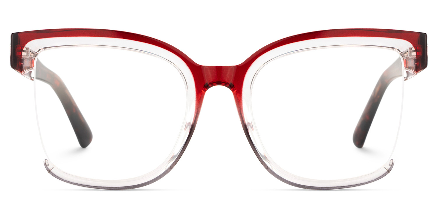 Cadogan Square Red Gray Glasses0