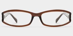 Willow Brown Rectangle Glasses1