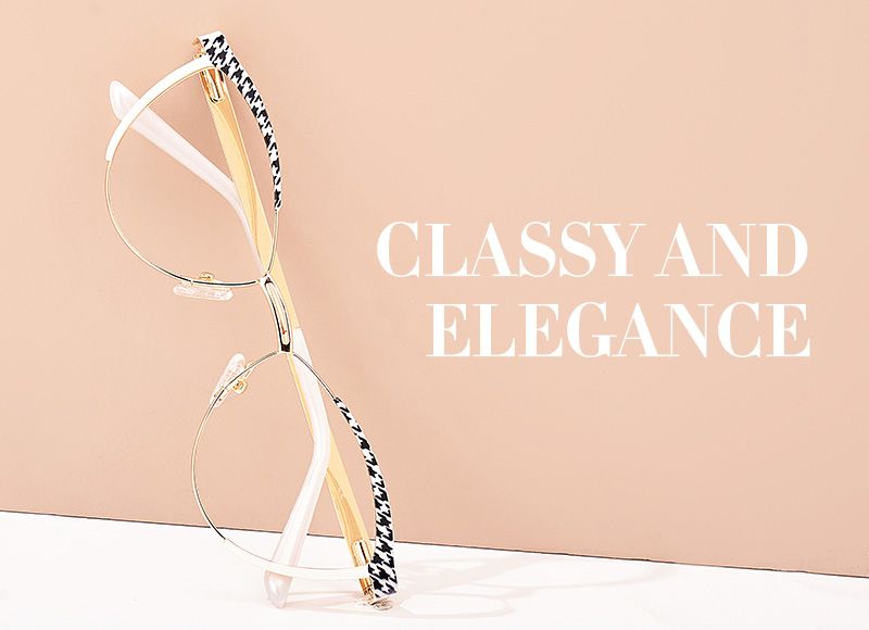 New Black-White Color for Sydney Metal Eyeglasses  | ZEELOOL Canada4