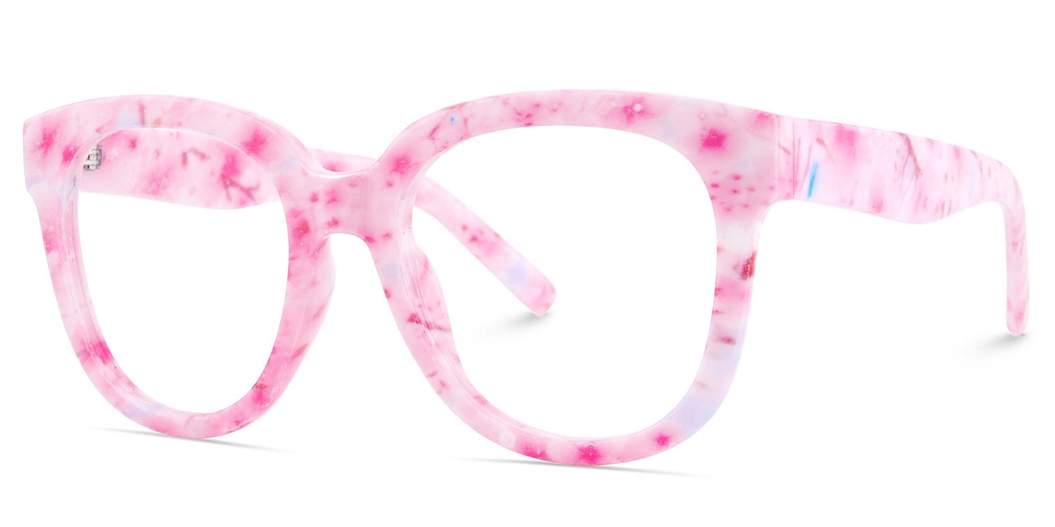 Pink Square Frame Glasses - Harrell on Sale | ZEELOOL Canada3