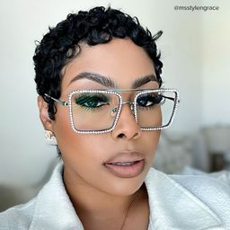 Diva Iridescent Square Glasses7