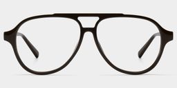 Drew Dark Brown Aviator Glasses1