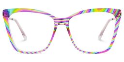 Awilda Cateye Multicolor Glasses1