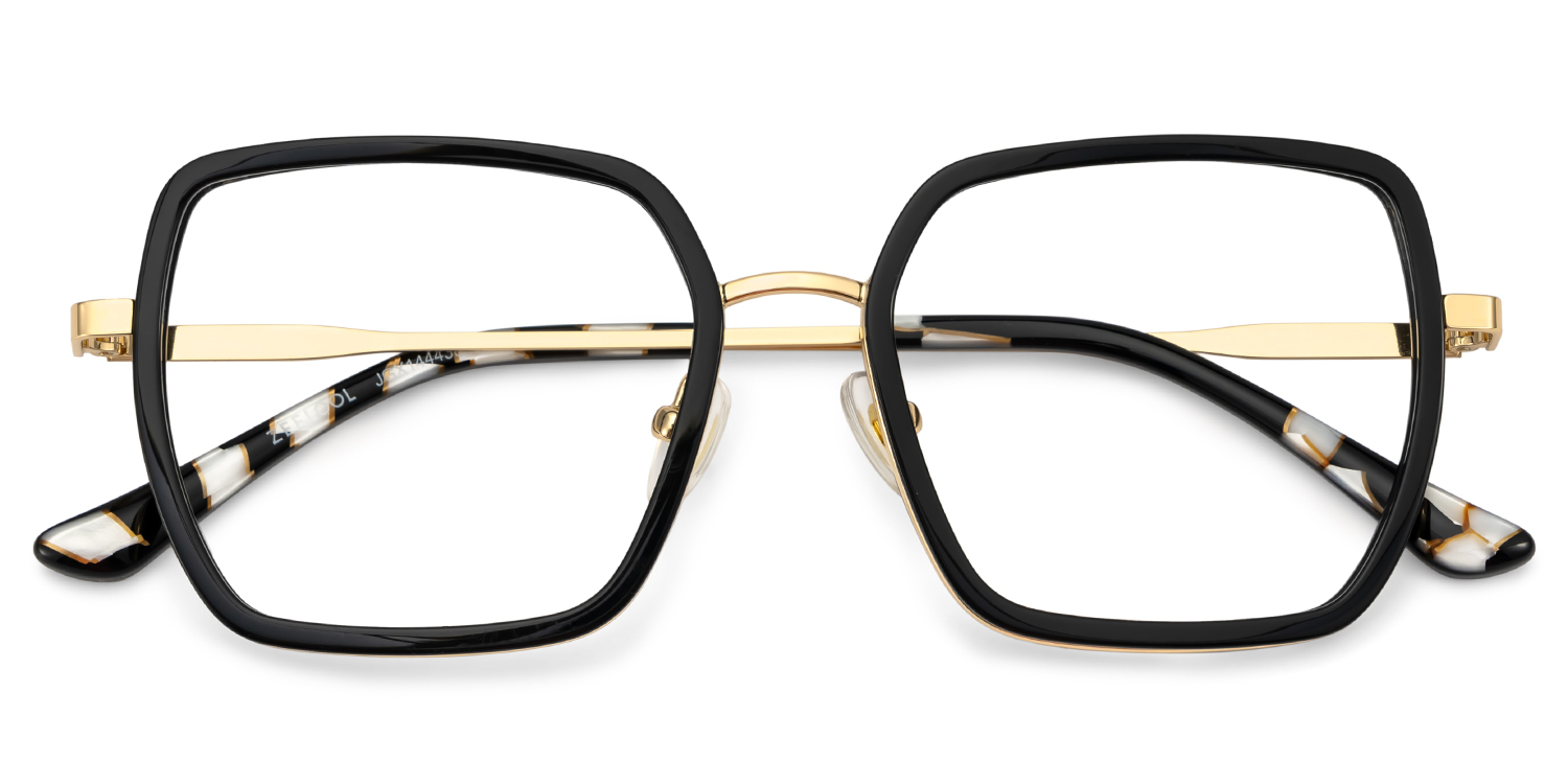 Fiona Square Black Glasses1