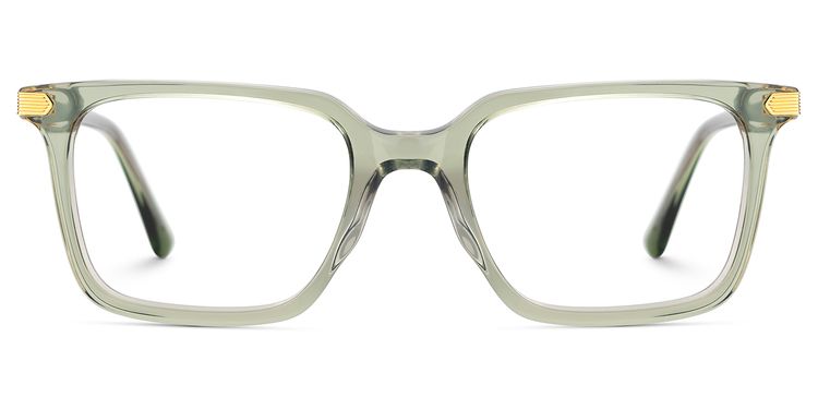 Goveo Green Rectangle Glasses
