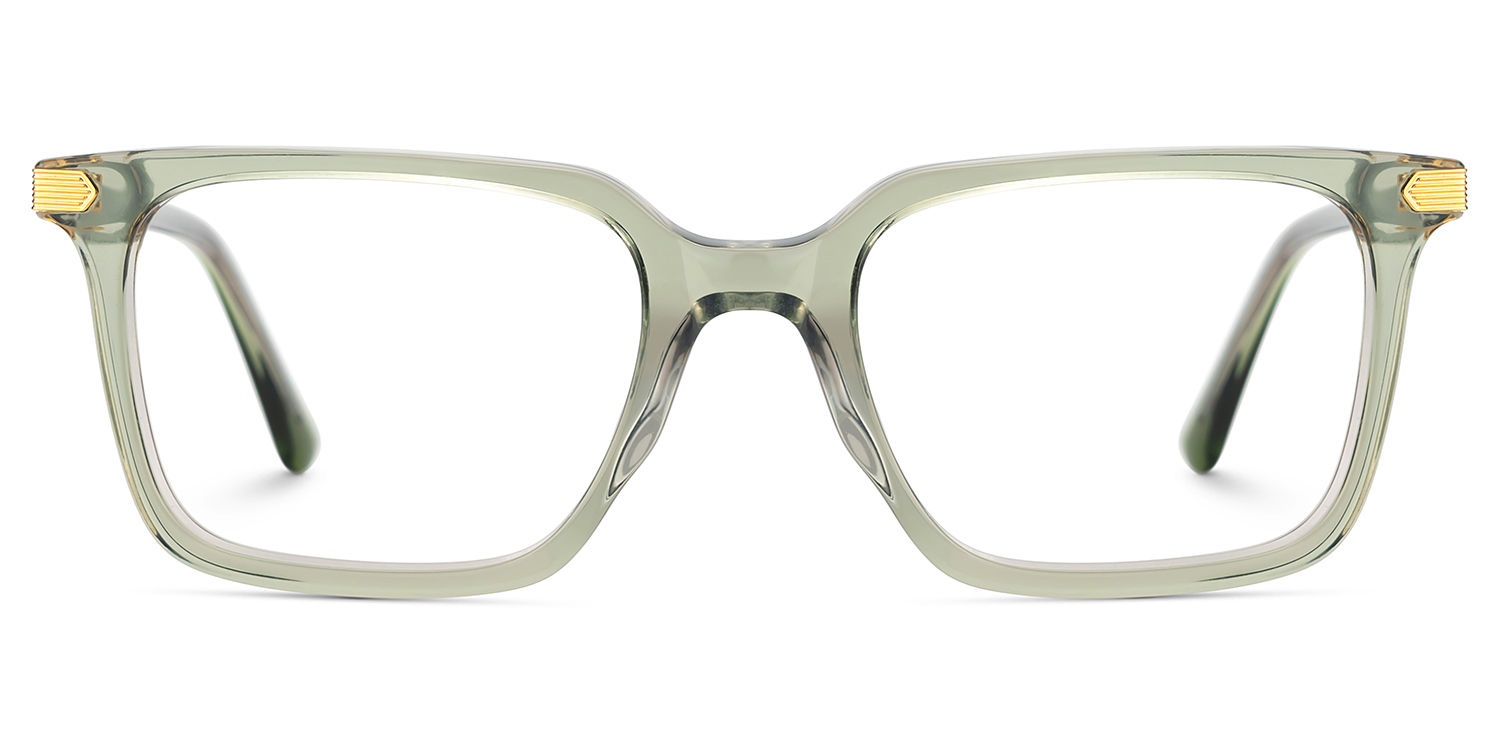 Goveo Rectangle Green Glasses good-img