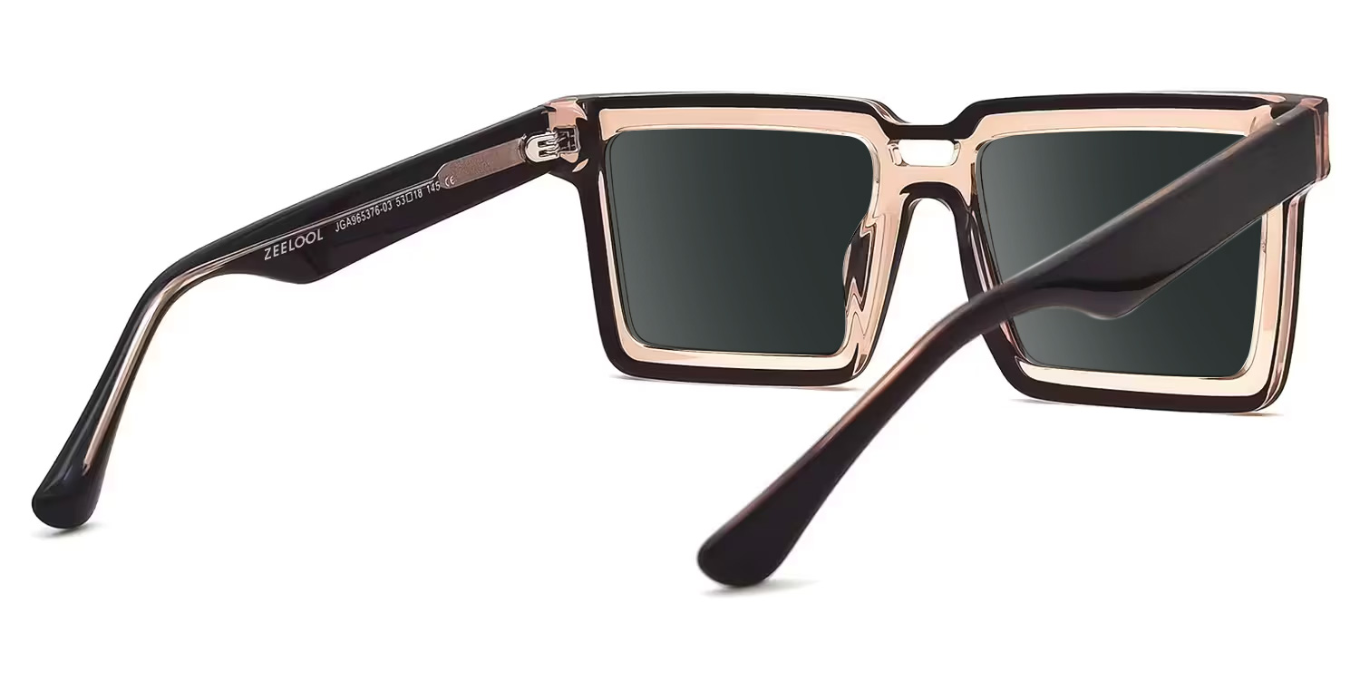 Cyberpunk Style Milian Brown-Black Frame Sunglasses3