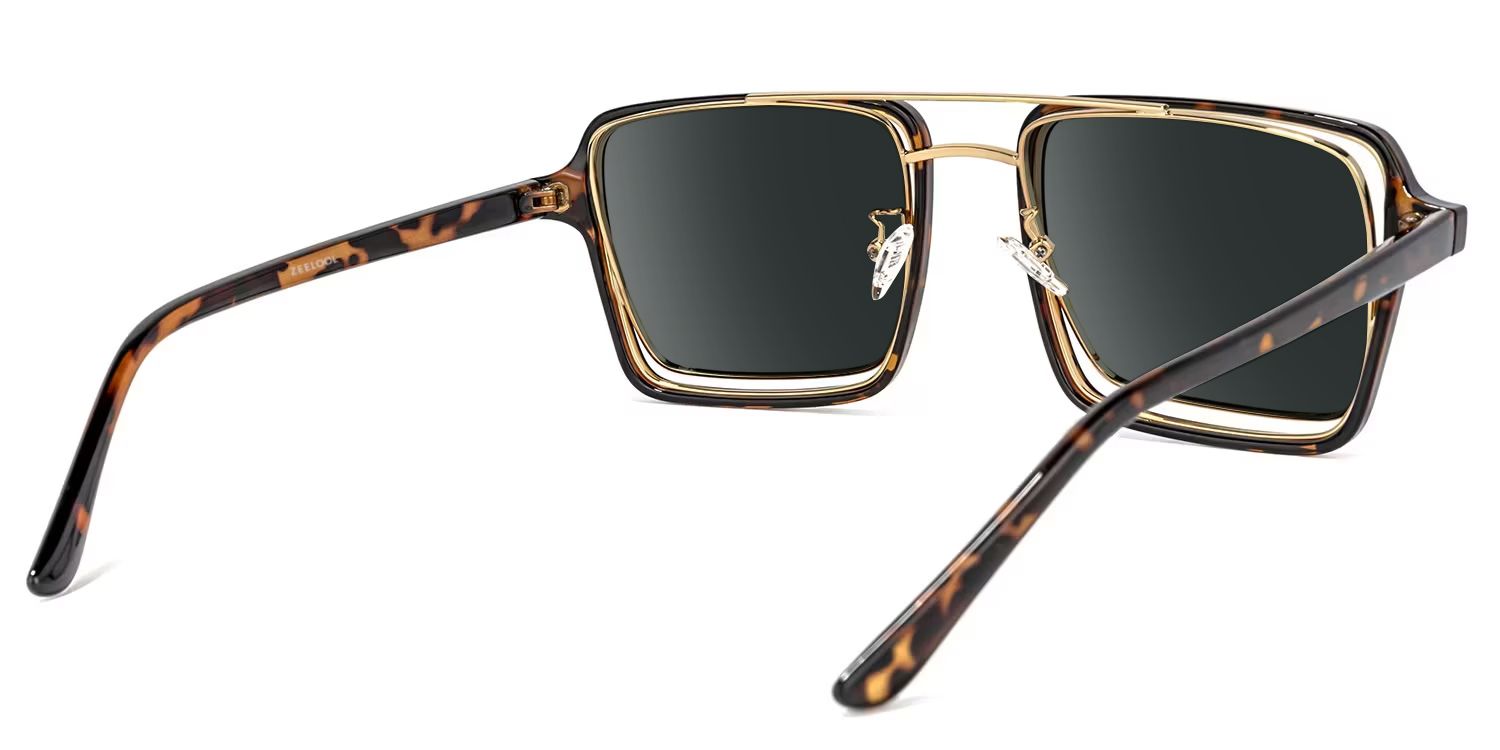 Aviator Tortoise-Gold Sunglasses | ZEELOOL Canada3