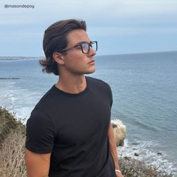 Noah Black Rectangle Glasses8