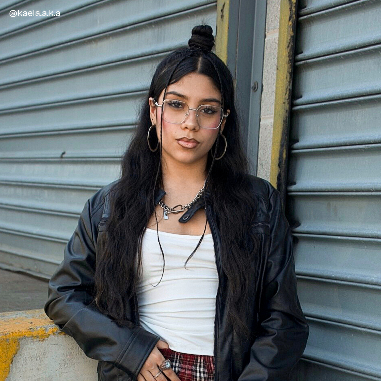 Kayla Geometric Silver Glasses5