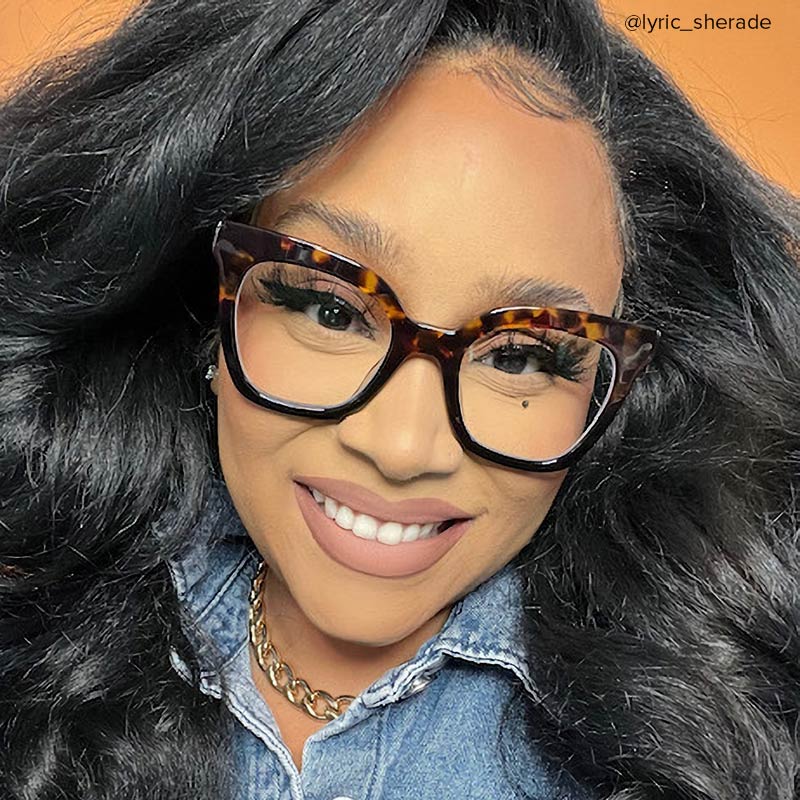 Meka Square Two-Tone Glasses | ZEELOOL Canada7